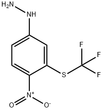 1-(4-Nitro-3-(trifluoromethylthio)phenyl)hydrazine 结构式