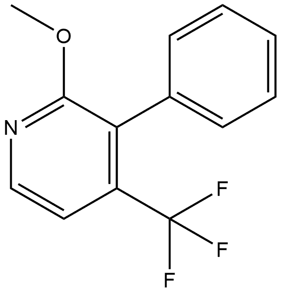 2-Methoxy-3-phenyl-4-(trifluoromethyl)pyridine 结构式