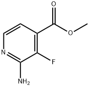2-氨基-3-氟异烟酸甲酯 结构式