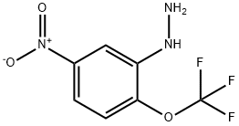 1-(5-Nitro-2-(trifluoromethoxy)phenyl)hydrazine 结构式