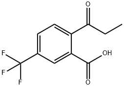 2-Propionyl-5-(trifluoromethyl)benzoic acid 结构式