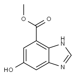 5-羟基-1H-苯并[D]咪唑-7-羧酸甲酯 结构式