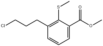 Methyl 3-(3-chloropropyl)-2-(methylthio)benzoate 结构式