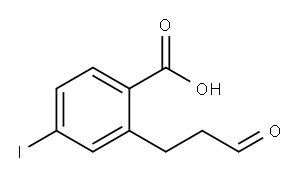 4-Iodo-2-(3-oxopropyl)benzoic acid 结构式