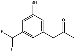 1-(3-(Difluoromethyl)-5-mercaptophenyl)propan-2-one