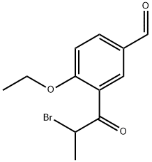3-(2-Bromopropanoyl)-4-ethoxybenzaldehyde 结构式