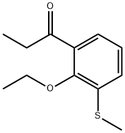 1-(2-Ethoxy-3-(methylthio)phenyl)propan-1-one 结构式