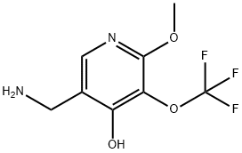 5-(Aminomethyl)-4-hydroxy-2-methoxy-3-(trifluoromethoxy)pyridine 结构式