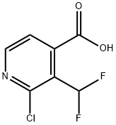 2-氯-3-(二氟甲基)异烟酸 结构式