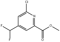 6-氯-4-(二氟甲基)吡啶甲酸甲酯 结构式