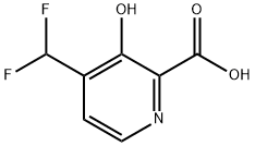 4-(二氟甲基)-3-羟基吡啶甲酸 结构式