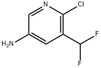 6-氯-5-(二氟甲基)-3-吡啶胺 结构式