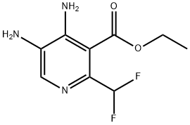 Ethyl 4,5-diamino-2-(difluoromethyl)pyridine-3-carboxylate 结构式