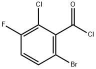 Benzoyl chloride, 6-bromo-2-chloro-3-fluoro- 结构式