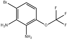 1,2-Benzenediamine, 3-bromo-6-(trifluoromethoxy)- 结构式