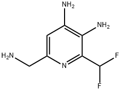 6-(Aminomethyl)-3,4-diamino-2-(difluoromethyl)pyridine 结构式