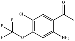 Ethanone, 1-[2-amino-5-chloro-4-(trifluoromethoxy)phenyl]- 结构式