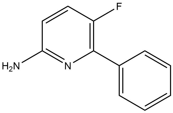 5-Fluoro-6-phenyl-2-pyridinamine 结构式