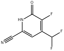 4-(二氟甲基)-5-氟-6-氧代-1,6-二氢吡啶-2-腈 结构式