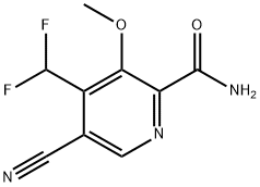 5-Cyano-4-(difluoromethyl)-3-methoxypyridine-2-carboxamide 结构式