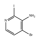 4-溴-2-碘吡啶-3-胺 结构式