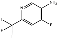 4-氟-6-(三氟甲基)吡啶-3-胺 结构式