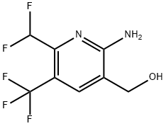 2-Amino-6-(difluoromethyl)-5-(trifluoromethyl)pyridine-3-methanol 结构式