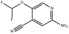 2-氨基-5-(二氟甲氧基)异烟腈 结构式