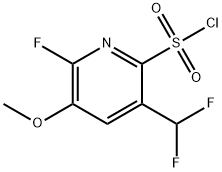 5-(Difluoromethyl)-2-fluoro-3-methoxypyridine-6-sulfonyl chloride