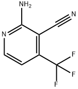 2-氨基-4-(三氟甲基)烟腈 结构式