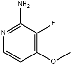 3-氟-4-甲氧基吡啶-2-胺 结构式