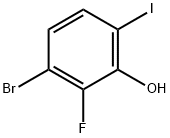 Phenol, 3-bromo-2-fluoro-6-iodo- 结构式
