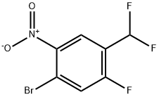 1-溴-4-(二氟甲基)-5-氟-2-硝基苯 结构式