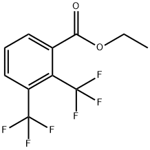 Benzoic acid, 2,3-bis(trifluoromethyl)-, ethyl ester 结构式