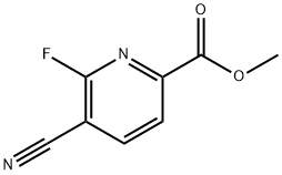 5-氰基-6-氟吡啶甲酸甲酯 结构式