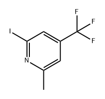 2-碘-6-甲基-4-(三氟甲基)吡啶 结构式