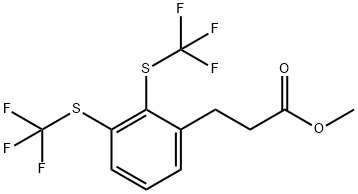 Methyl (2,3-bis(trifluoromethylthio)phenyl)propanoate 结构式