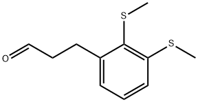 (2,3-Bis(methylthio)phenyl)propanal 结构式