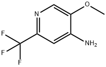 5-甲氧基-2-(三氟甲基)吡啶-4-胺 结构式