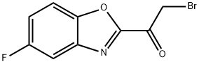 2-溴-1-(5-氟-1,3-苯并恶唑-2-基)乙酮 结构式