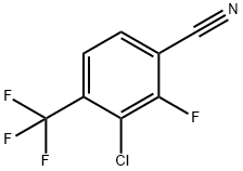 3-Chloro-2-fluoro-4-(trifluoromethyl)benzonitrile 结构式