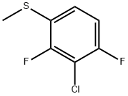 Benzene, 2-chloro-1,3-difluoro-4-(methylthio)- 结构式