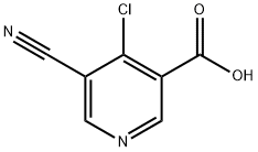 4-氯-5-氰基-3-吡啶甲酸 结构式