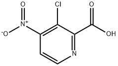 3-氯-4-硝基吡啶甲酸 结构式