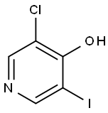 3-氯-5-碘-4-吡啶醇 结构式