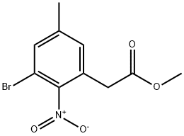 Benzeneacetic acid, 3-bromo-5-methyl-2-nitro-, methyl ester