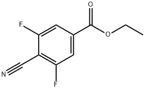 Benzoic acid, 4-cyano-3,5-difluoro-, ethyl ester 结构式