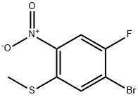 1-溴-2-氟-5-(甲硫基)-4-硝基苯 结构式