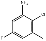 Benzenamine, 2-chloro-5-fluoro-3-methyl- 结构式