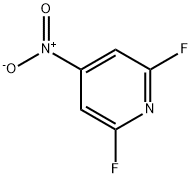 Pyridine, 2,6-difluoro-4-nitro- 结构式